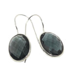 Handmade Black Spinel Gemstone .925 Silver Earrings - BELLADONNA