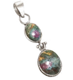Natural Ruby Zoisite Pendant Set In .925 Sterling Silver - BELLADONNA