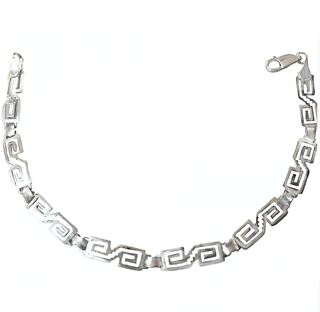 Mexican Aztec Solid .925 Sterling Silver Bracelet - BELLADONNA
