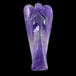 Hand Carved Natural Purple Amethyst Angel Pocket. Handbag / Home Decor - BELLADONNA