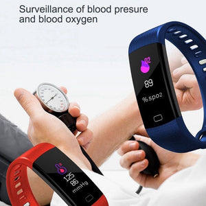 Y5 Color Screen Wireless Heart Rate Blood Pressure Sports Smart Bracelet Watch - BELLADONNA