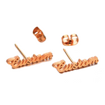 Customized Name Stud Earrings - BELLADONNA