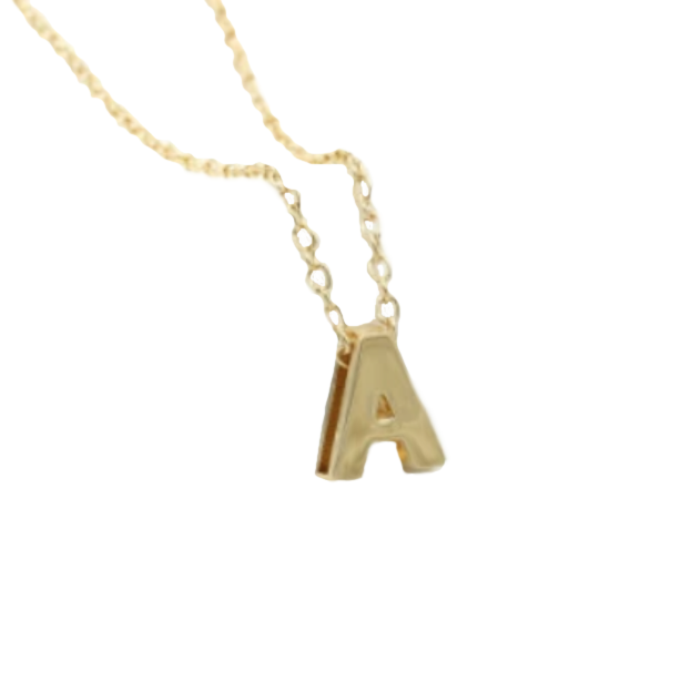 Initials or Name Necklace in Gold - all 26 letters available - BELLADONNA