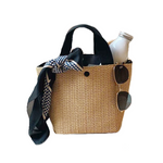 Women's Beach Portable Straw Bag Medium - BELLADONNA