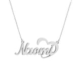 Personalized Stainless Steel Name with Gold, White or Rose Gold Clavicle Necklace - BELLADONNA
